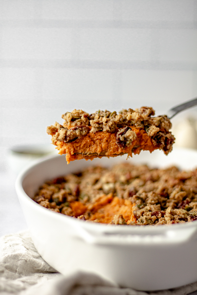 The Best Healthy Sweet Potato Casserole
